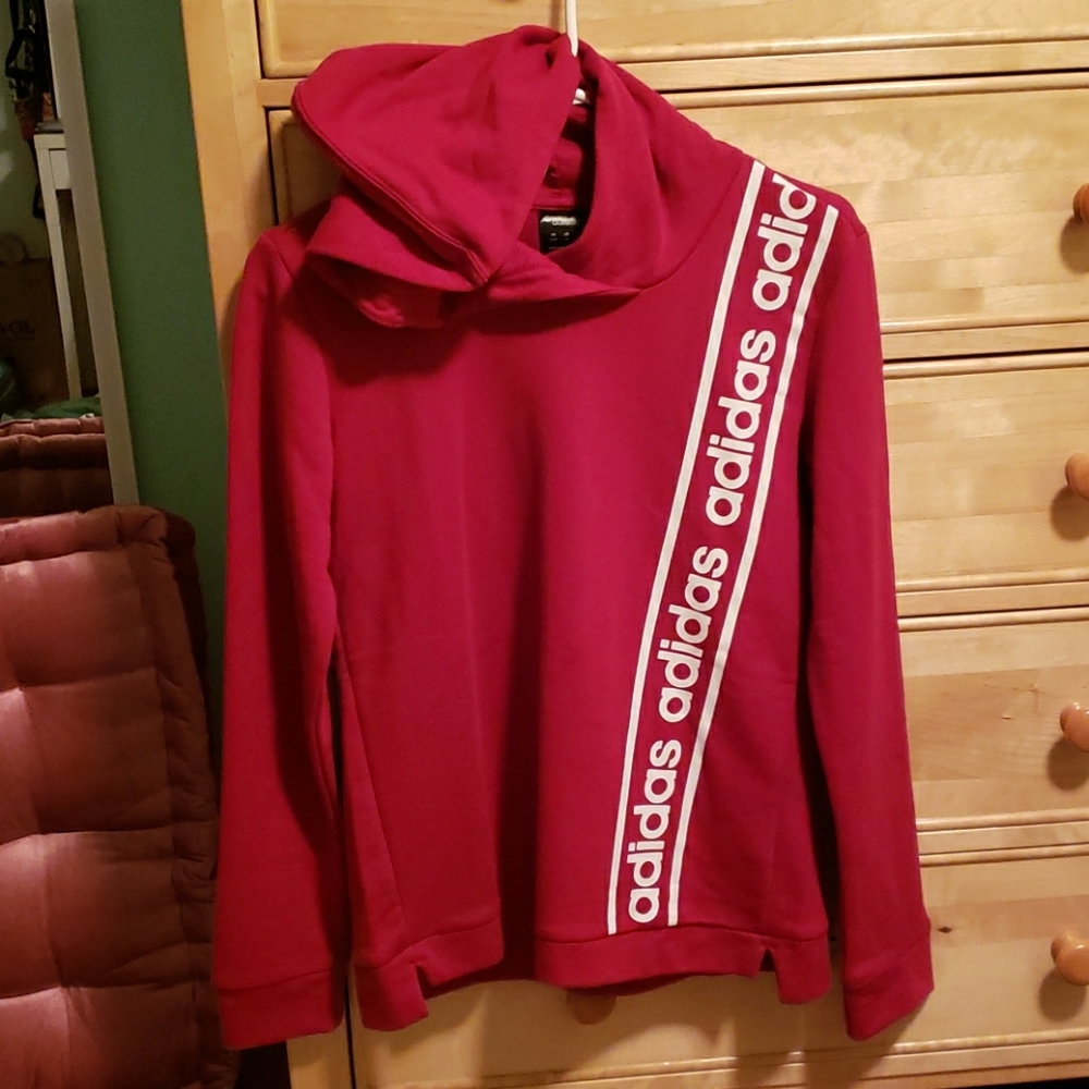 Adidas Red Hoodie - Women’s Small